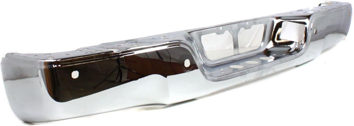 Chrome, Steel Rear Bumper Shell Face Bar for 2007-2013 Toyota Tundra Pickup 07-13, TO1102245