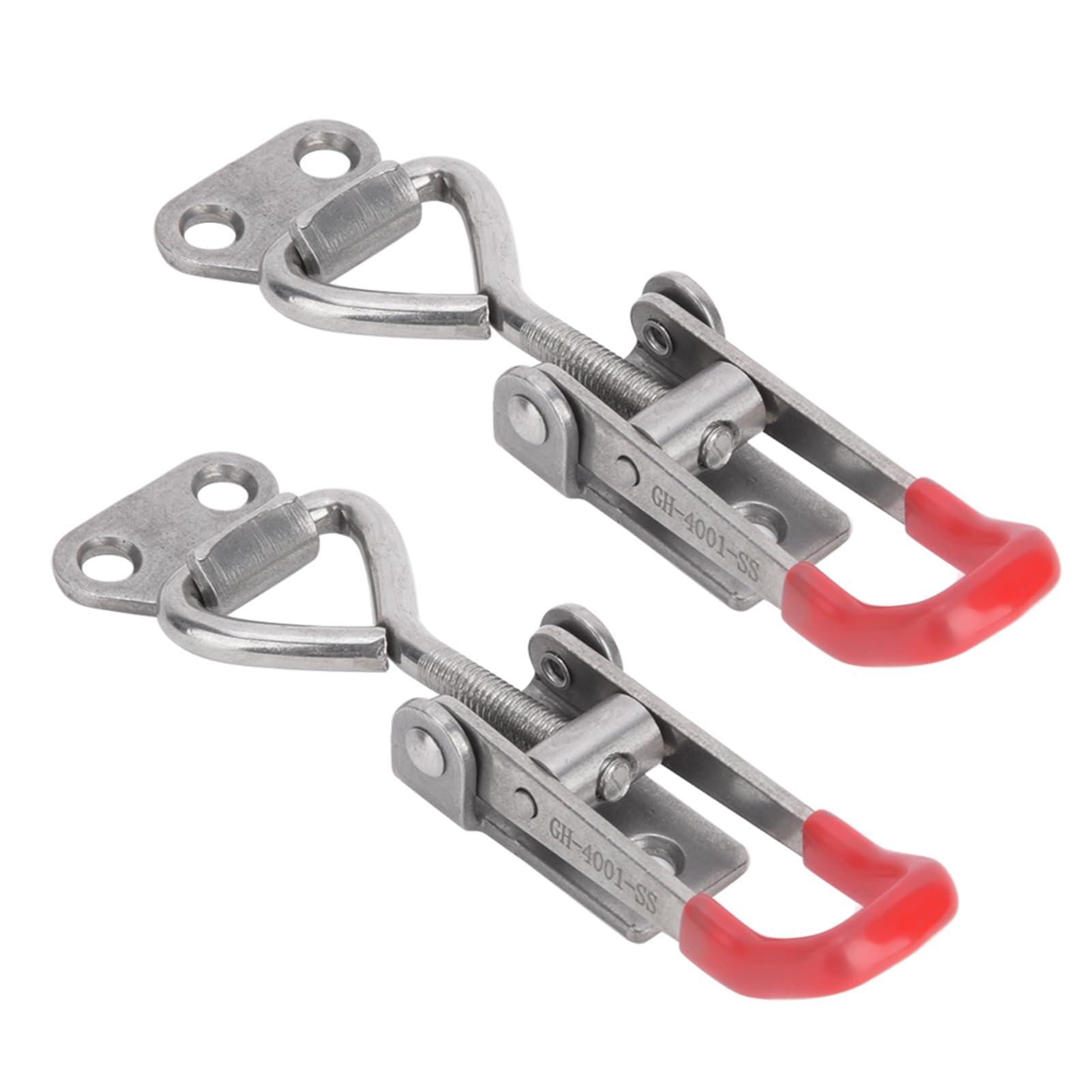 Toggle Clamp Hand Tool 2Pcs Toggle Clamp Clip 304 Stainless Steel Adjustable Buckle Quick Fixture Hand Tool