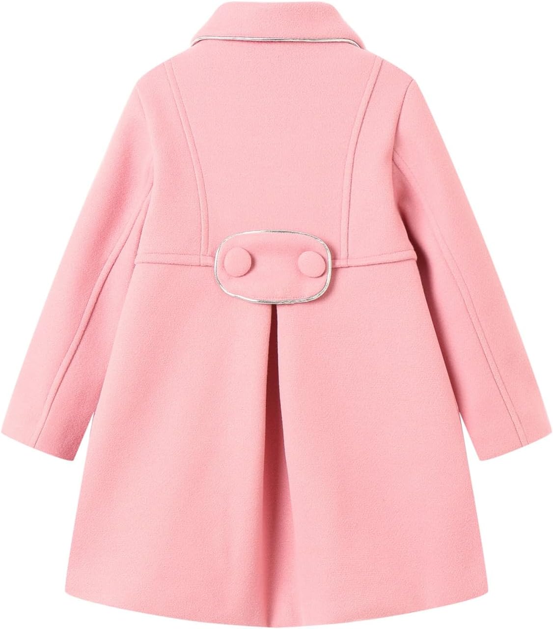 Mud Kingdom Girls Peacoat Dress Coat Faux Wool Lapel Outerwear - Image 3