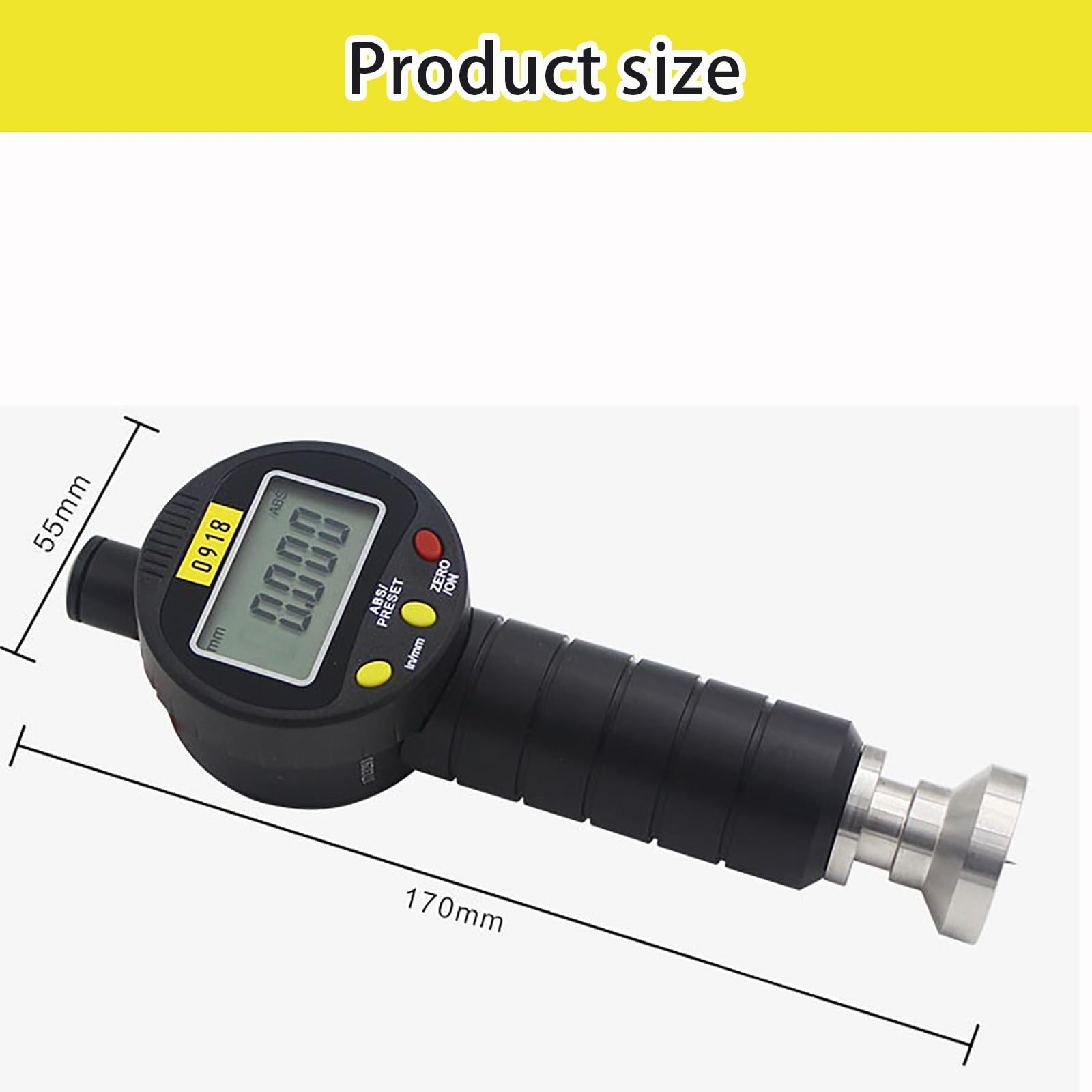 Instrumento de medición de rugosidad de superficie, detector de suavidad de 0 ~ 6500 μm, precisión de ± 2 μm, pruebas rápidas para impresión y chorro de arena