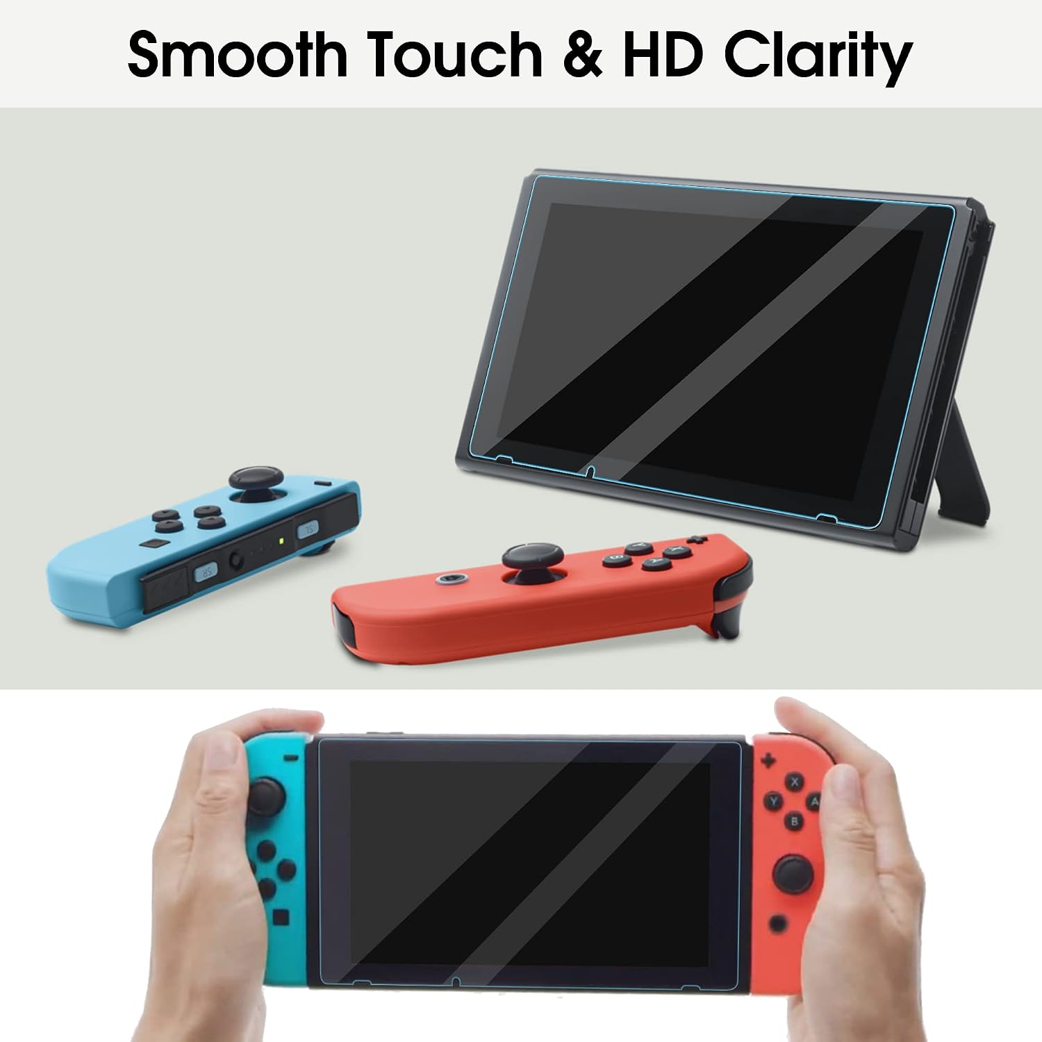 Arae [2 Pack] Screen Protector for Nintendo Switch, HD Tempered Glass, Anti Scratch Compatible with Nintendo Switch, 6.2 inch