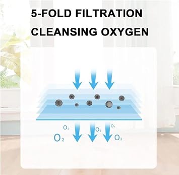 Portable Oxygen Bar Machine with Anion Function - 2 in 1 High Concentration Sleep Equipment for Car, Home and Travel - Low Noise 45db