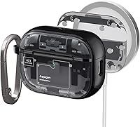 Vista 7 de Spigen Funda ultra híbrida diseñada para AirPods Pro de 2ª generación 2022/2023 (cable USB-C/Lightning), transparente