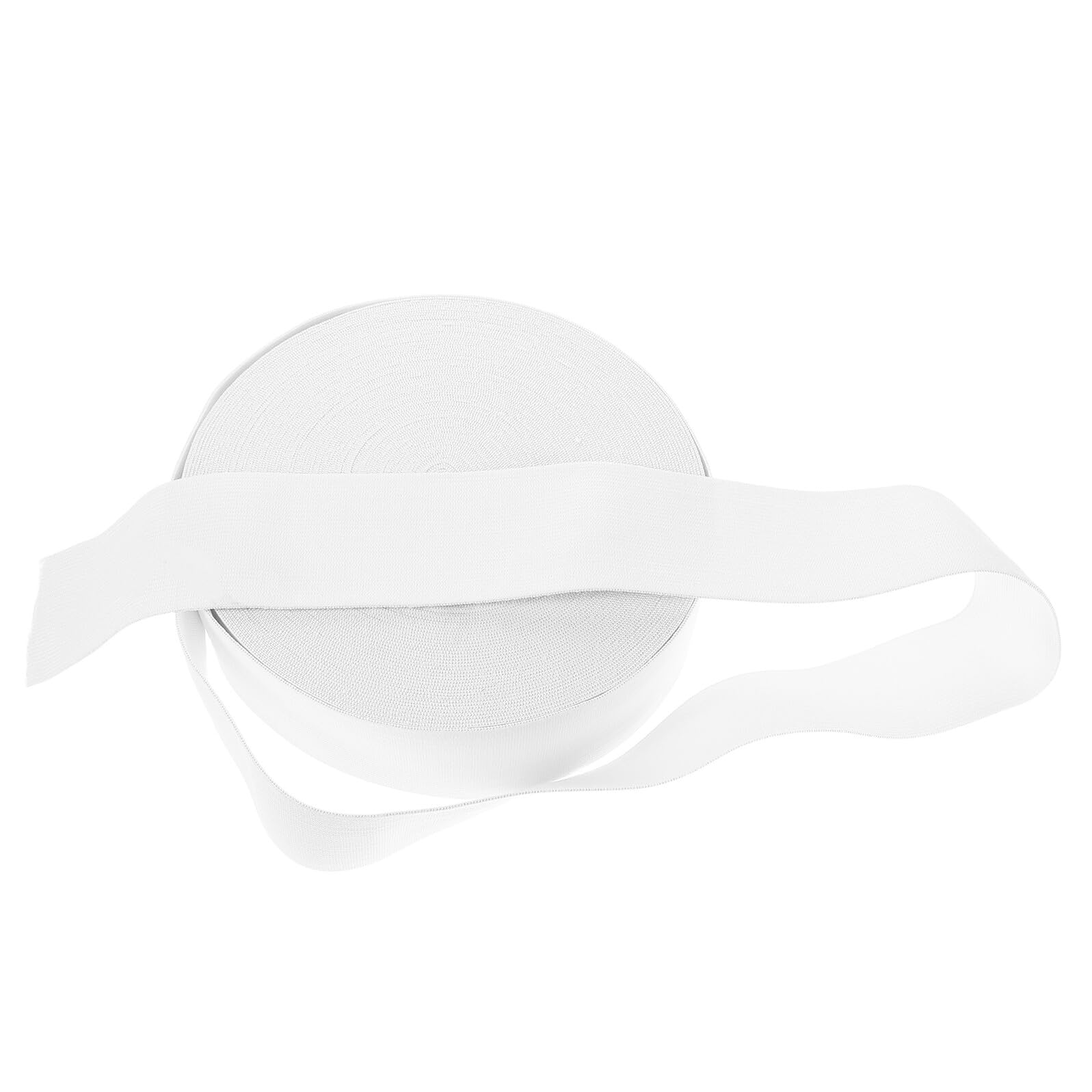 Élastique plat blanc résistant pour ceintures et ajustement de vêtements