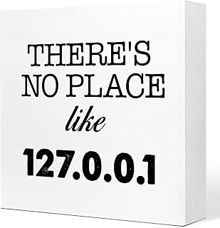 Wooden Sign Desk Decor - Funny Office Wood Block Sign Decorations for Home Office Shelf Table Decor