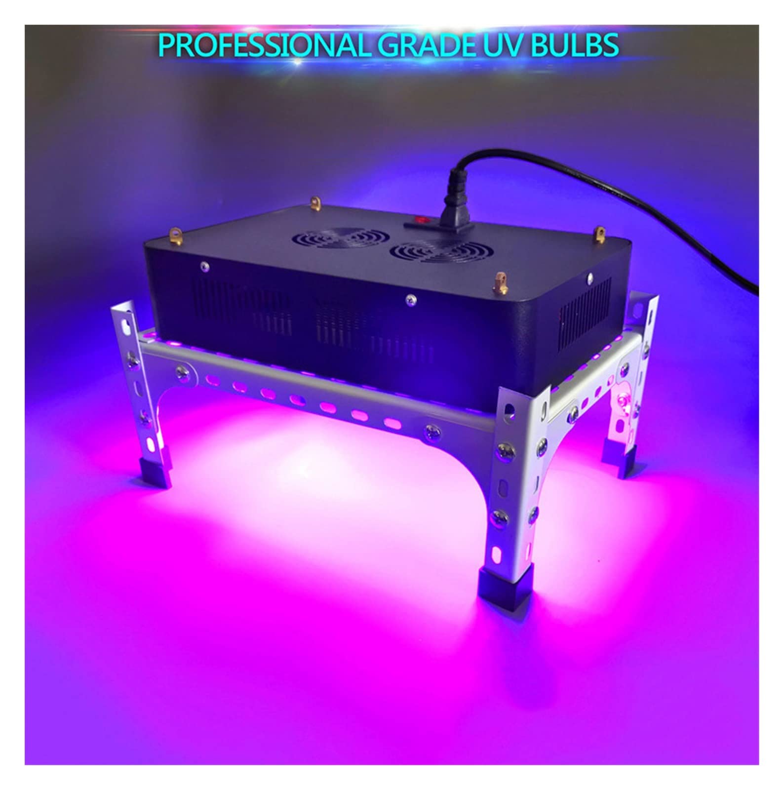 Lámpara de uñas de Gel UV 2000W Led de Alta Potencia Ultravioleta enfriado por Aire UV curado Pintura Tinta sólida Placa impresión Aceite Verde lámpara detección fallas(365nm)