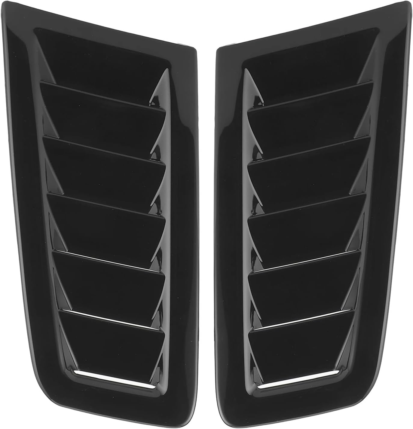 Hood Vent Scoop Kit 2Pcs Bonnet Vents Engine Hood Car Exterior Parts RS MK2 Car Front Vent Hood Vents Car Accessories Fashion Modification(Carbon Fibre Pattern)