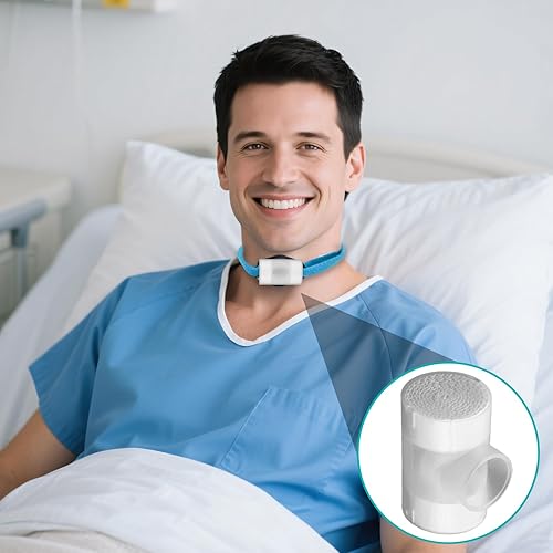 Miniatura 7 de Paquete de 10 HME para traqueotomía, intercambiador de humedad de calor, suministros de traqueotomía, empaquetados individualmente