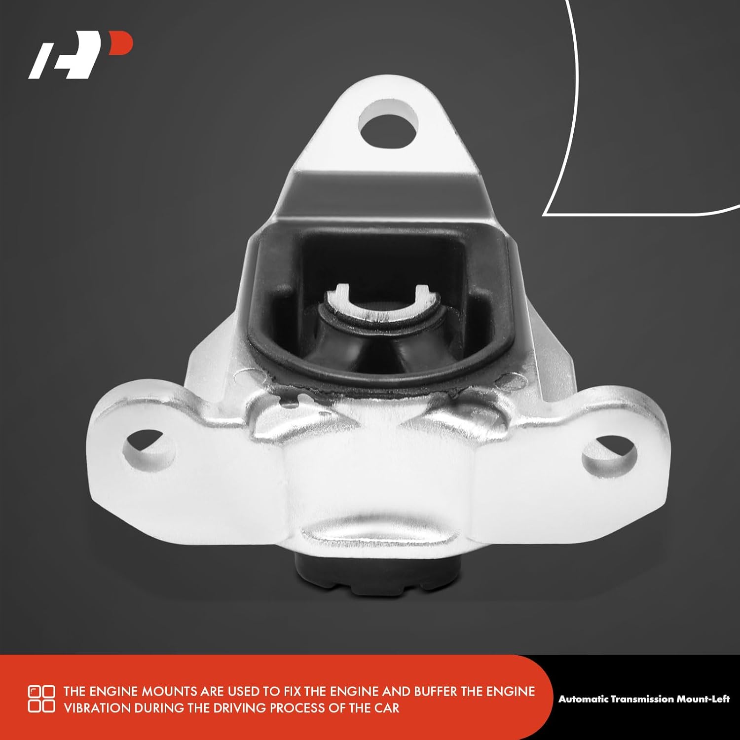 A-Premium Left Transmission Mount Compatible with Honda Civic 2014-2015 1.8L, Automatic Transmission, Without Bracket, Driver Side