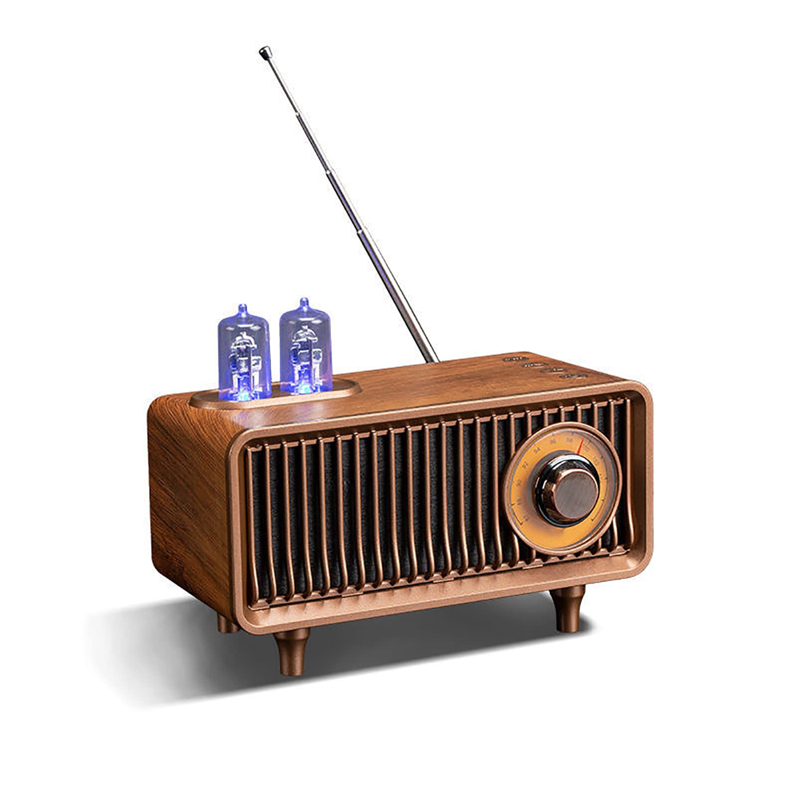 Kabelloser Bluetooth-Lautsprecher, Multifunktions-Kartenradio, Großvolumiger Subwoofer Mit Externem Atmosphärenlicht, Retro-Design, Geeignet Für Geburtstagsgeschenke Für Männer Und Frauen