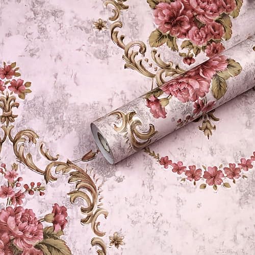 Papel tapiz de damasco para despegar y pegar, vinilo extraíble, autoadhesivo, papel de contacto de damasco para dormitorio, revestimiento de