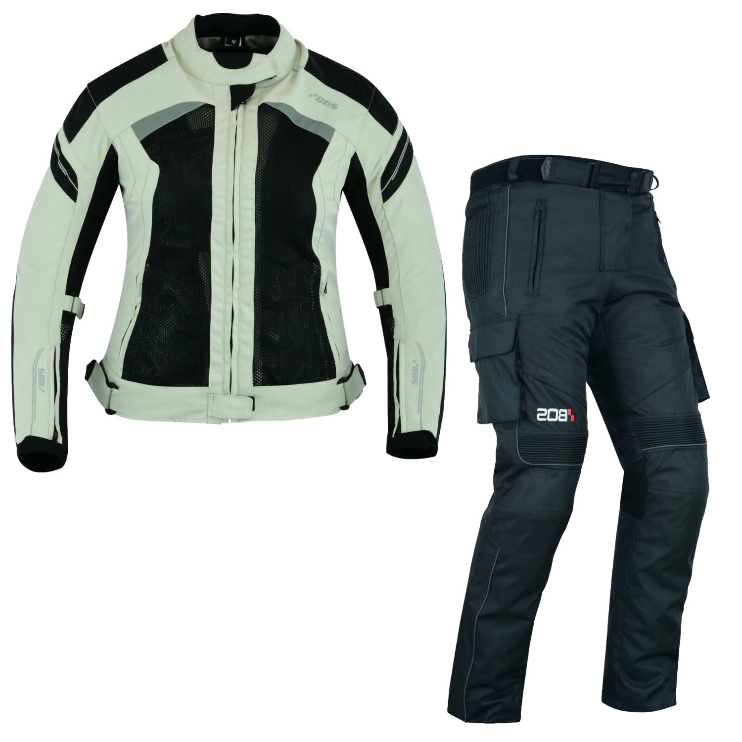 Damen Motorrad Jacke und Hose Damen Motorrad Textil kombi Damen Motorrad Touring anzug Damen Motorradkombi 2-teiliges Set mit Protektoren Motorradhose & Motorradjake Wasserdicht