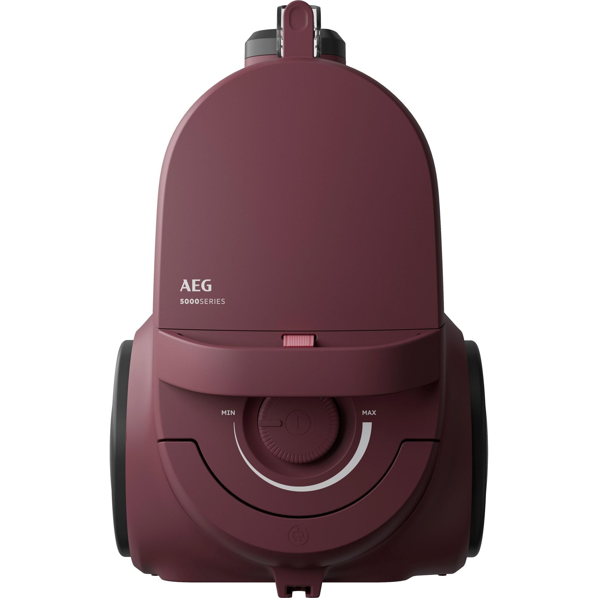 AEG CLEAN 5000 Staubsauger Beutellos, Bodenstaubsauger für alle Bodenbeläge, Zubehör, 1000 Watt, 9m Aktionsradius, 2l Staubbehälter, 60% Recyclingmaterial, Waschbarer HEPA-Filter, Dunkelrot, AL51C1DRF
