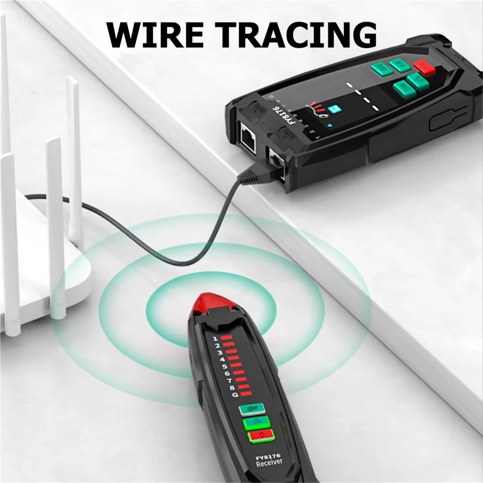 Cable Tracker POE Network Wire Tester Test Tool Scan Wiremap UTP