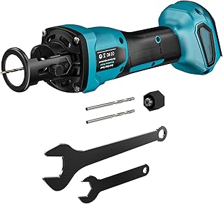 Cordless Drywall Cut-Out Tool, Brushless Rotary Drywall Saw Compatible with Makita 18V Battery (Battery Not Included), 6-Speed 30000 RPM Drywall Cutter for Sheetrock, Plywood & Wood
