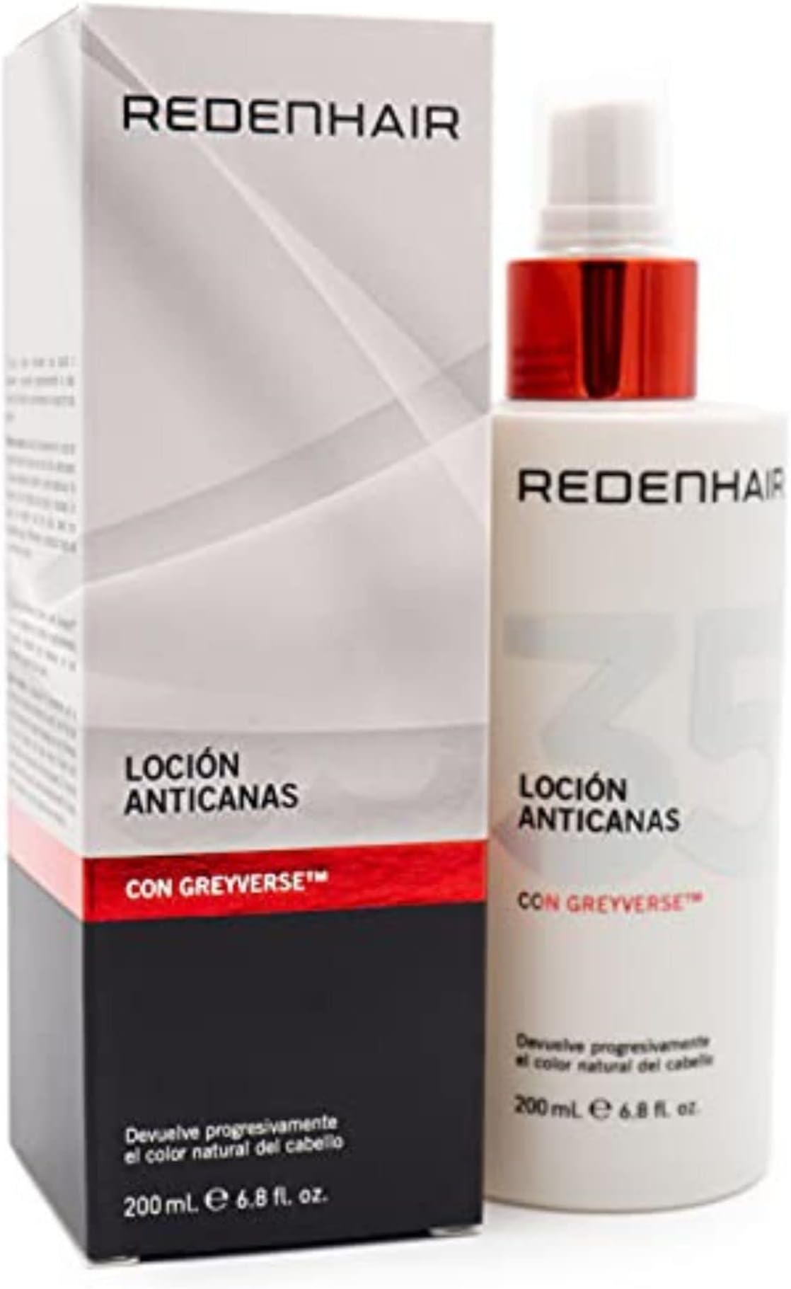 REDENHAIR | Professional Anti-Gray Lotion | Anti-gray hair shampoo | Anti-gray Hair Treatment | Anticanas Hair Women and Men | 250 ml.