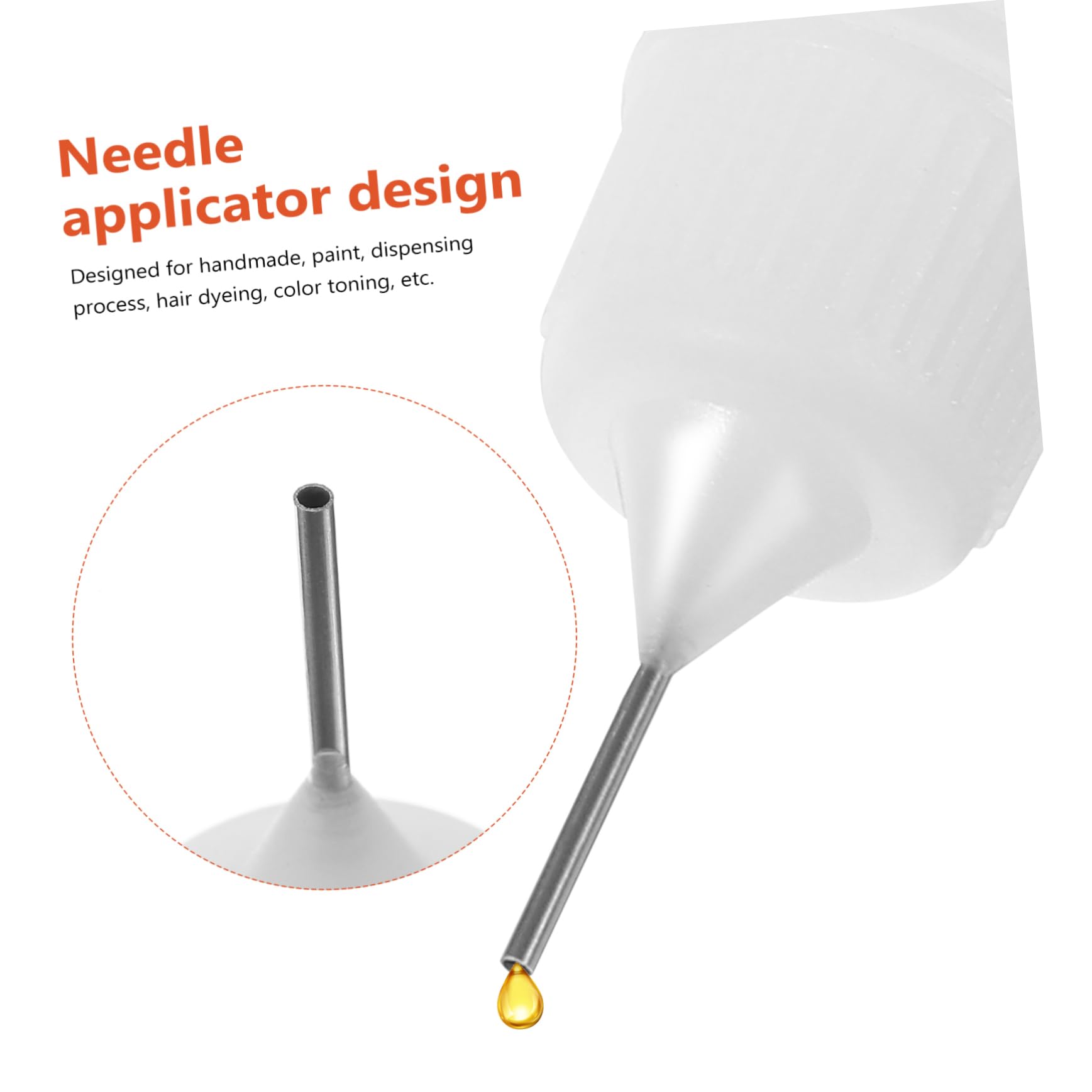 BESPORTBLE 2sets Precision Glue Bottles 20pk Squeeze Bottles for Glue Diy Applicators 20pcs*2