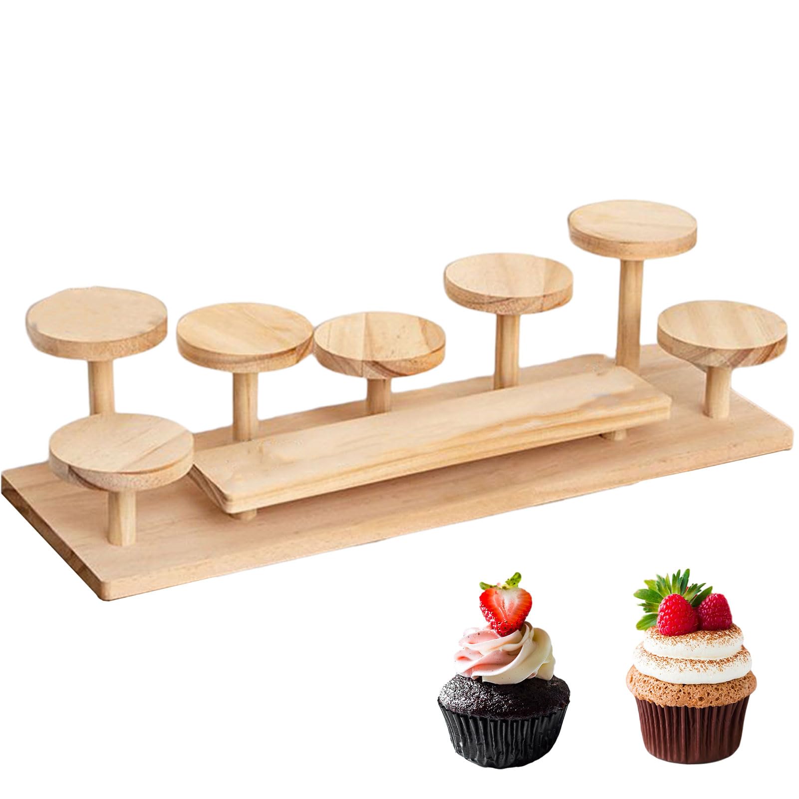 Hölzerne Parfüm Display Ständer 2 Tierkosmetische Organizer Regal für Sammlerstücke Figuren Make -up Hautpflege Home Office L