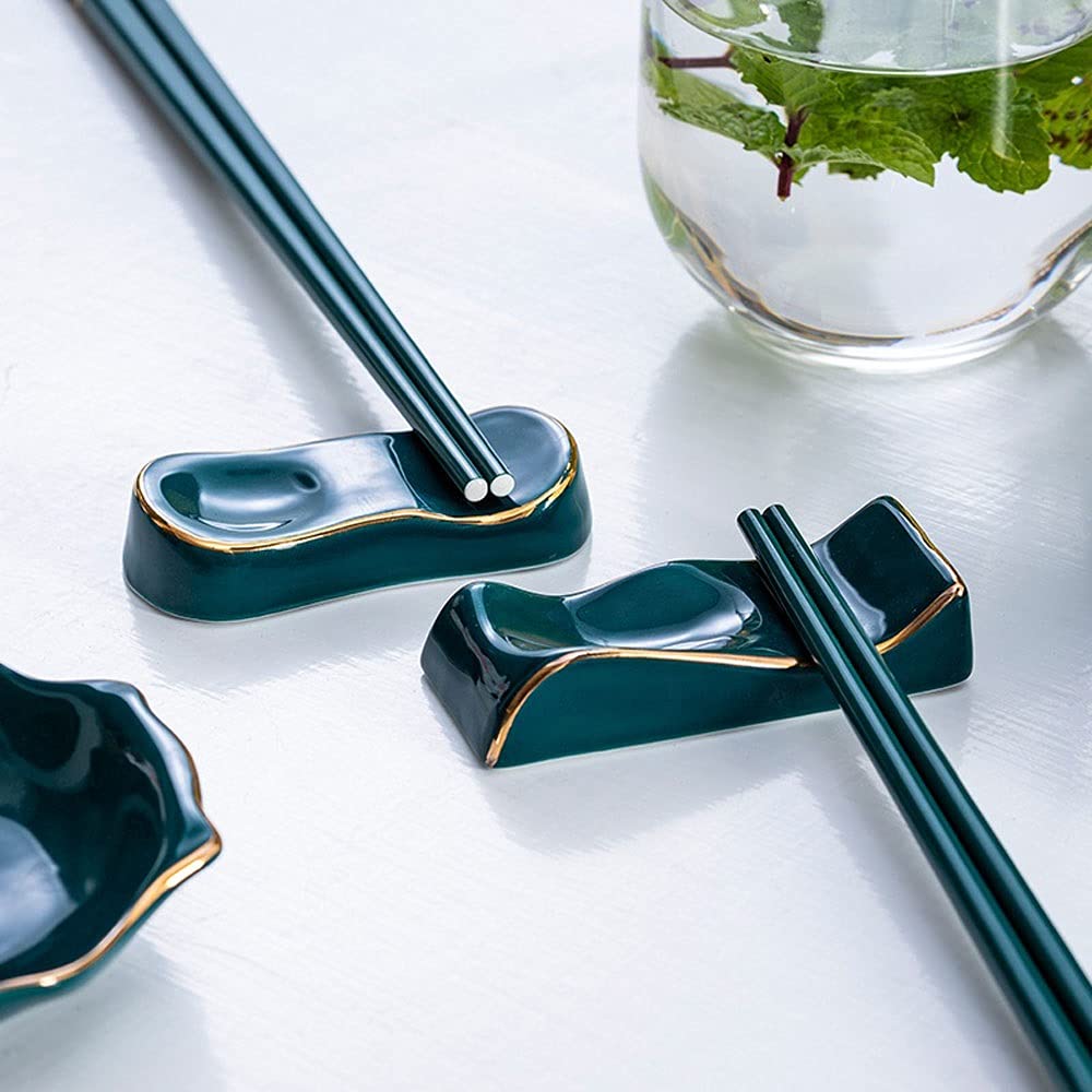 Palillos Chinos de Marfil Reutilizables, vajilla Exquisita congelada, palitos de Sushi, Utensilios de Cocina Descanso