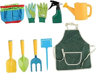 Garneck 1 Juego Herramientas de Jardinería con Rastrillo y Regadera y Plantar Flores y Verduras