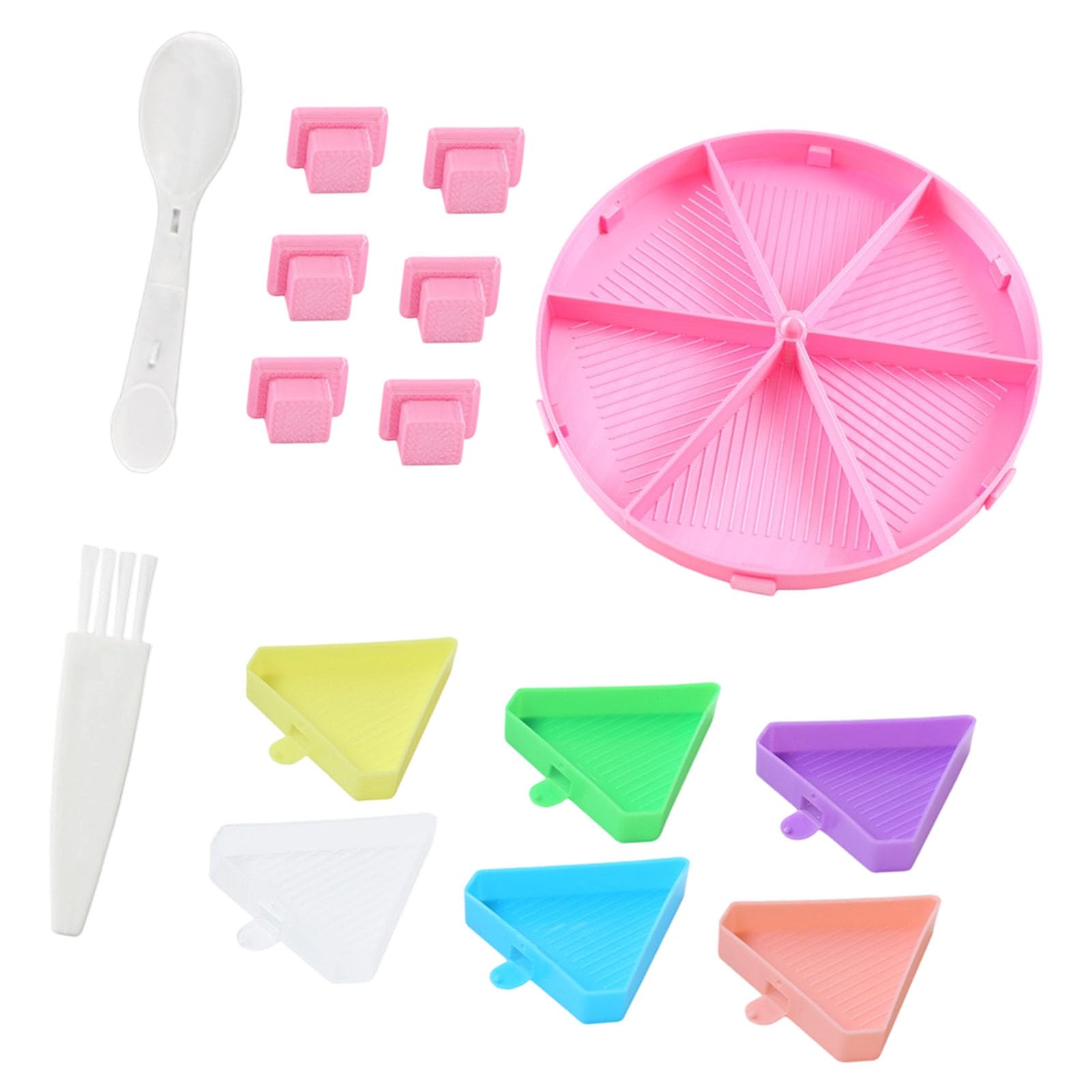 Piceioep Handcraft Sifting Tray Set with Round Polylactic Acid Materials Fast Screening Easy Cleaning Suitable for Jewelry Making Beads Sifter