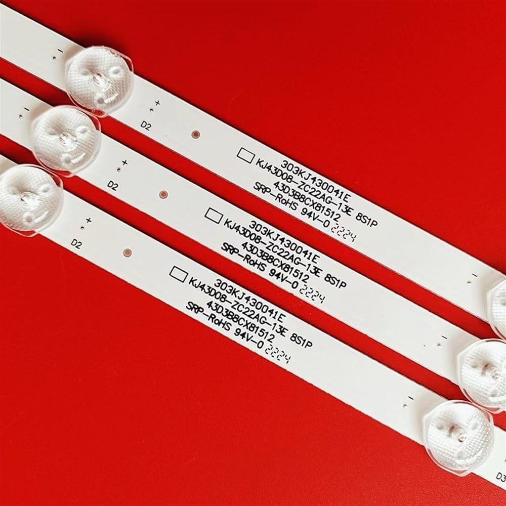 Compatible with KJ43D08-ZC22AG-13E 303KJ430041E Vision 43LF0207 43FLM8000T2 KM0430LDPF00616 KM0430LDPF00562 Backlight Bar