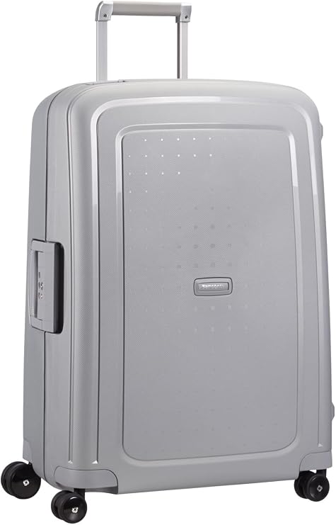 Samsonite S'Cure - Spinner M, Suitcase, M (69 cm), 79 L, Silver (Silver)