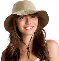 Vista 12 de Sombrero de pescador resistente al agua con protección solar UPF 50+ empacable con ala tipo boonie para mujeres y hombres, gorra ligera de verano