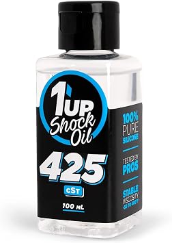 1UP Racing 100425 - Pure Silicone Shock Oil, 100ml, 425 CST 35wt