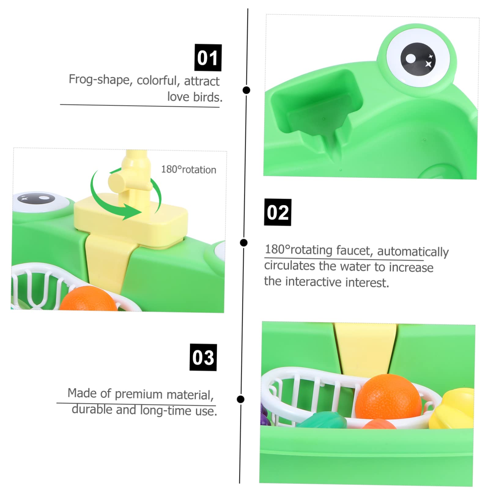 YARNOW Baignoire de Bain pour Perroquet Portable, Lot 1, Plastique | Usage Maison et Transport Extérieur, Accessoire pour Petit Animal, Bain de Sable, Entretien Quotidien