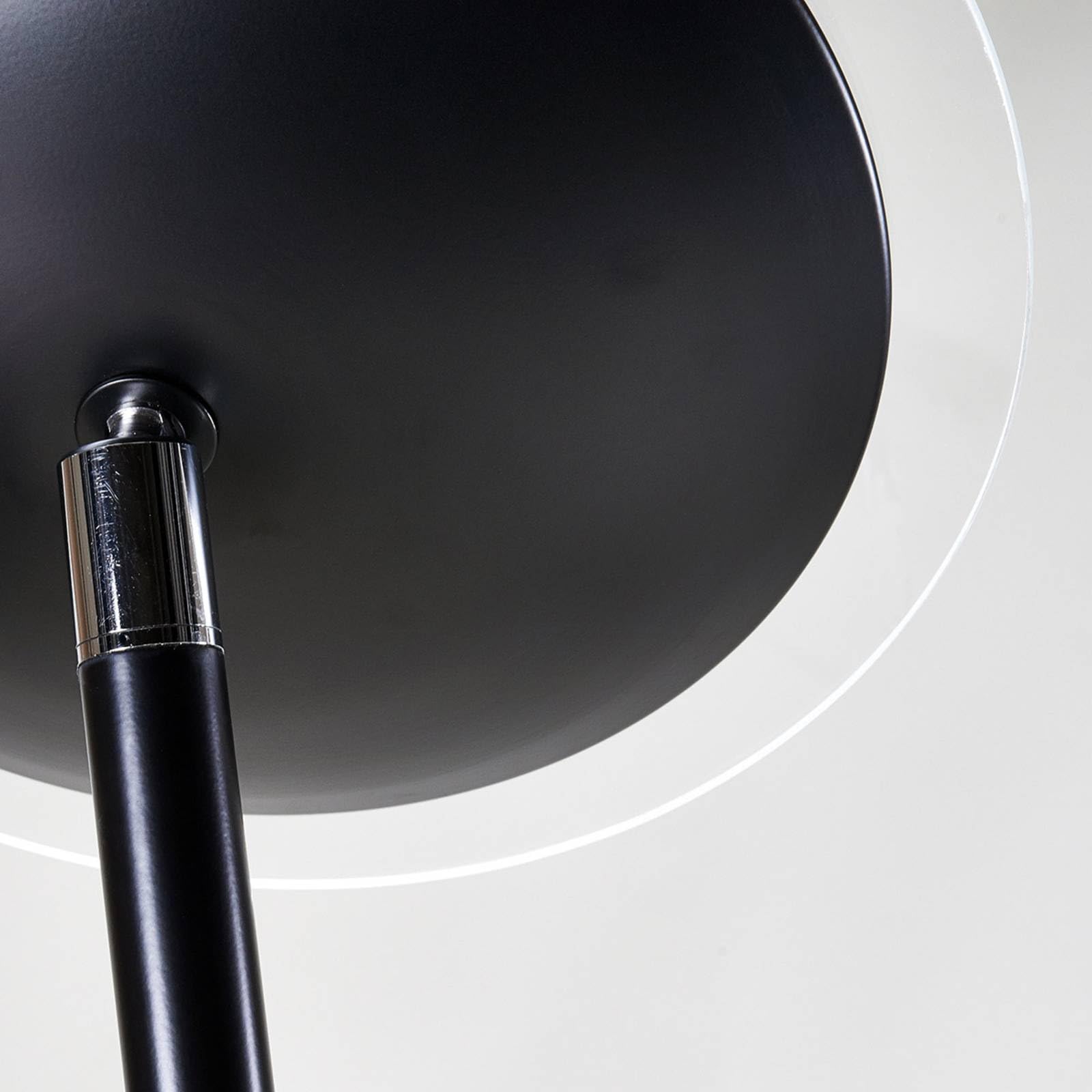 Lindby LED Stehlampe, Deckenfluter dimmbar verstellbarer Lesearm Standleuchte Metall Standlampe Wohnzimmerlampe Leselampe