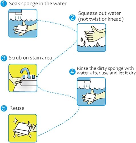 Miniatura 5 de Paquete de 30 esponjas de limpieza de melamina extra gruesas y duraderas a granel  Almohadillas de limpieza de espuma de limpieza multisuperficie