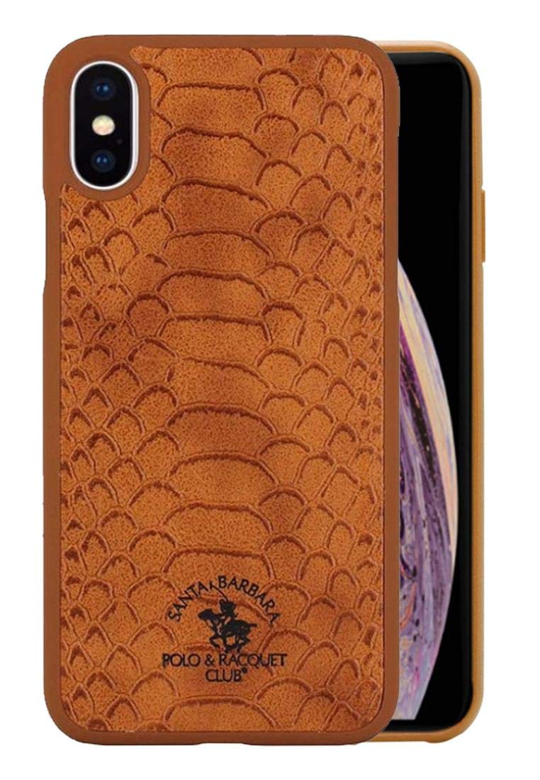 Santa Barbara Polo and Racquet Club for Apple iPhone XS MAX 6.5 inch Knight Series Leather Back Cover Case