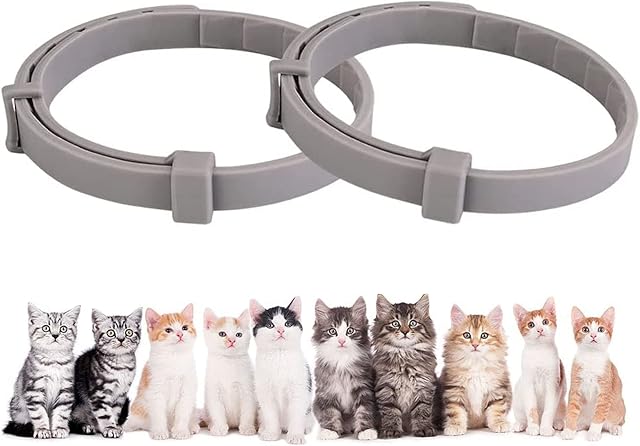 2 PCS Cat Flea Collars, Flea Collar for Pets, Pet Flea Collar Flea and Tick Prevention for Small animals, for Prevention Tick, Natural Flea & Tick Collar for Cats