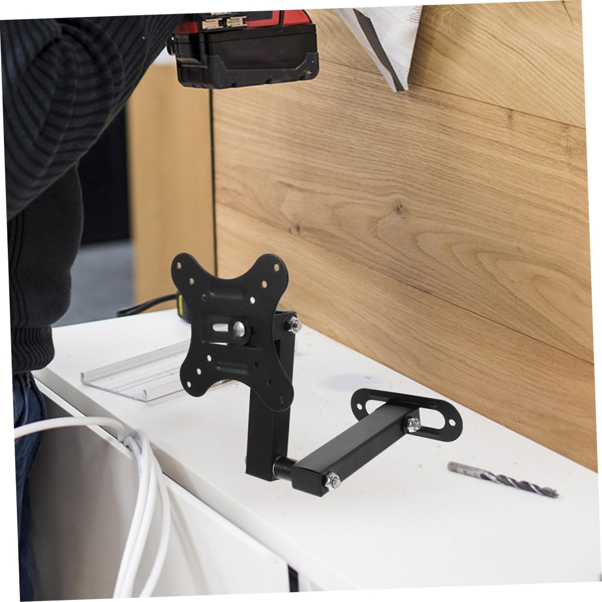 ABOOFAN 2pcs Monitor Wall Mount for Home Office Classroom Tv Mount Bracket Wall Computer Stand Sturdy Adjustable