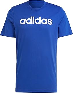 adidas Mens Essentials Single Jersey Linear Embroidered Logo T-Shirt T-SHIRTS for Men T-Shirt