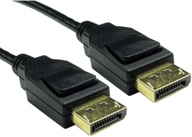 rhinocables 8K DisplayPort 1.4 Cable 60Hz DP HDR 4K Display Ultra High Speed Monitor Cable ideal for Gaming PC/Laptop TV Video Streaming and Projectors UHD (2m, 8K)