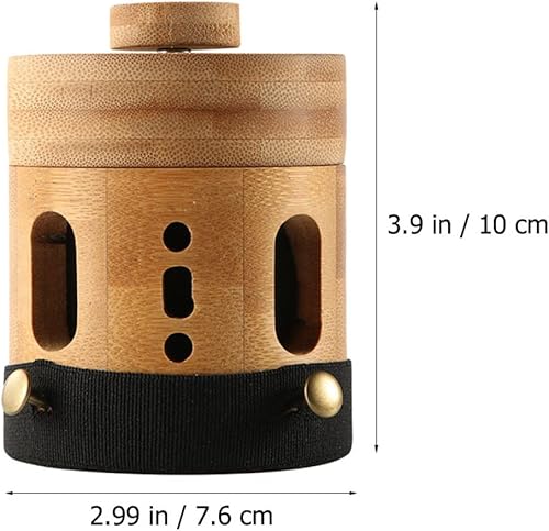 Miniatura 4 de Healifty Caja de lata de bambú antiquemaduras Moxa Body Moxibustion Tool Universal Tube Burner Travel for Cup Salon Traditinal Portable Pot Holder