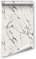 Vista 12 de Papel de pared de mármol brillante, papel de contacto de mármol de granito para remodelación de muebles, papel tapiz grueso extraíble autoadhesivo