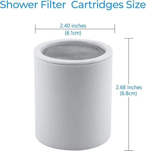 Miniatura 4 de Paquete de 3 cartuchos de filtro de ducha de repuesto de 15 etapas, cartucho de filtro universal para cabezal de ducha para agua dura, elimina cloro