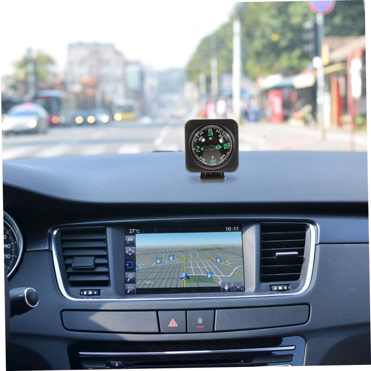 Amosfun Adjustable Vehicle Compass Ball 2pcs Dash Mount Navigation Compass for Car Truck Outdoor Hiking Dashboard Direction Guide