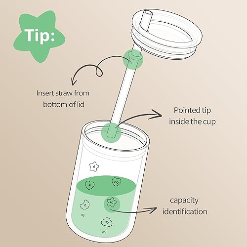 Miniatura 5 de Vaso para beber para niños de 6 a 6 meses o más, taza de entrenamiento de silicona con tapa con pajilla, tazas para bebés de 7 onzas de 6 a 12