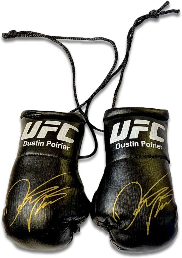 UFC Autographed Mini Boxing Gloves Dustin Poirier