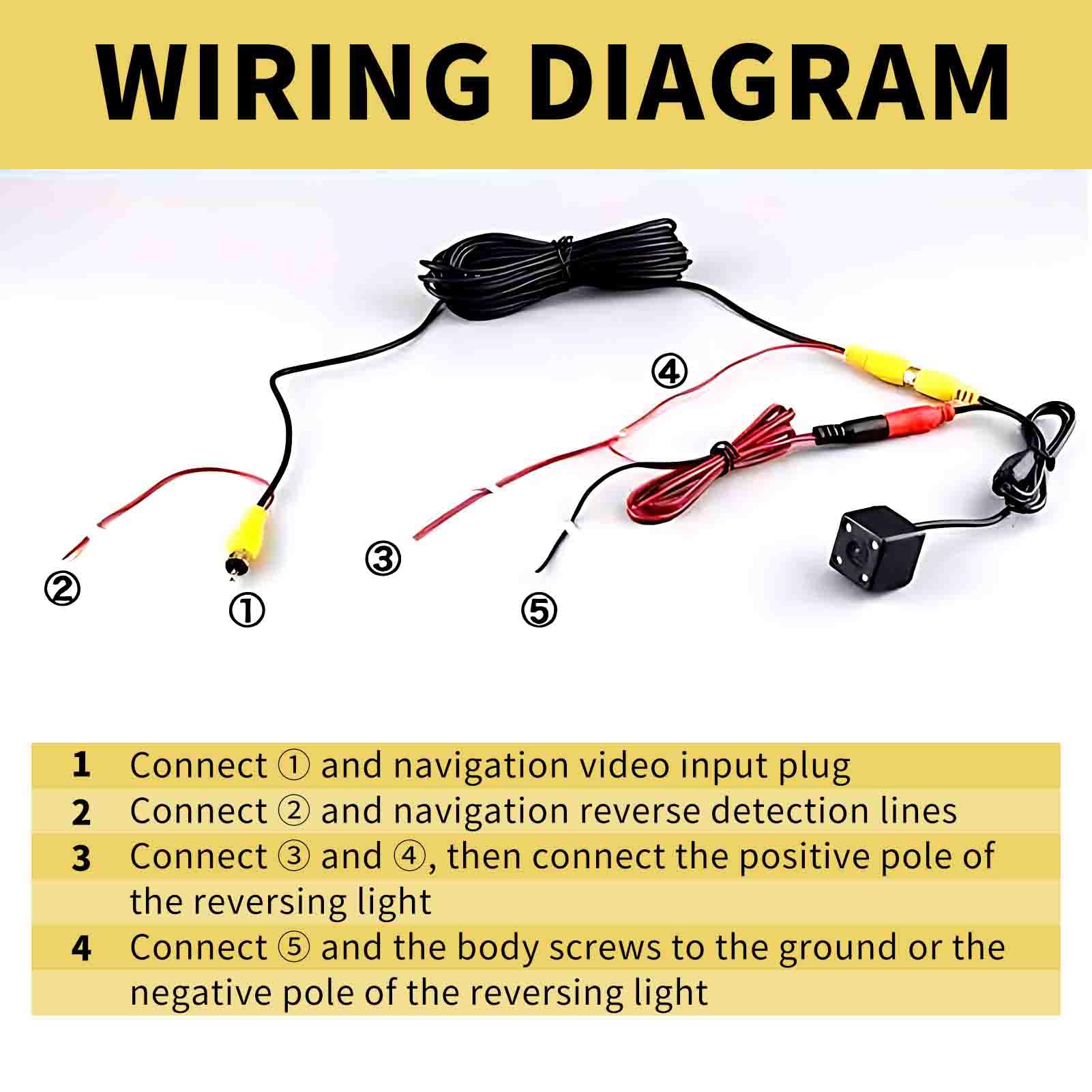 10M Câble d’Extension de Caméra de Recul de, Câble Vidéo RCA Double Blindage Amélioré avec Prise RCA Jaune vers Prise Femelle,Cable Camera de Recul, pour Connexion Moniteur et Caméra Arrière