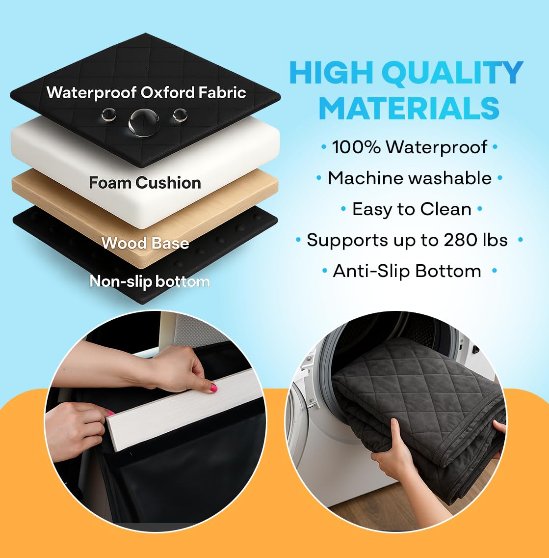 APetsPlanet Dog Car Seat Cover for Back Seat Hard Bottom - Waterproof Backseat Extender for Dogs - Pet Hammock for Car, Truck, SUV - Protector Bed with Mesh Window & Storage - Black, No Door Covers - image 4
