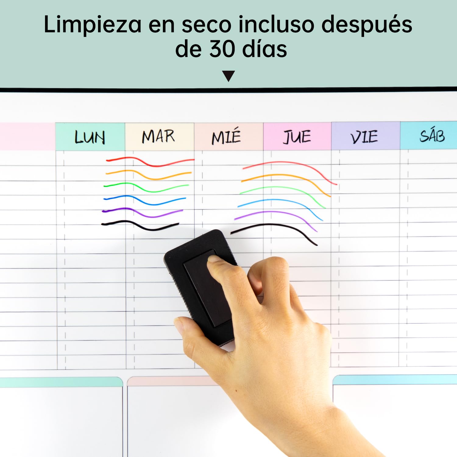 Xihbxyly Calendario Magnético Para Nevera, Diseño Acrílico Transparente