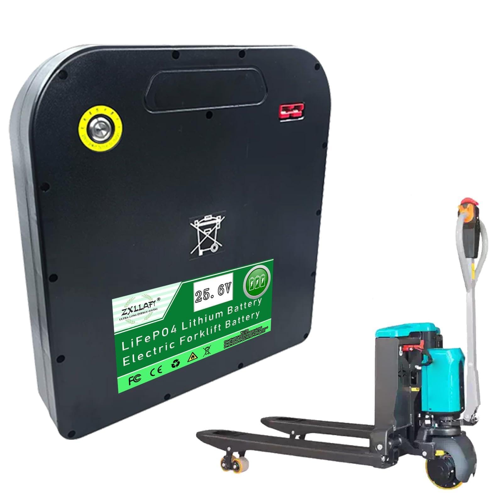 25,6 V Batteria Carrello elevatore Elettrico 48 V Batteria al Litio per transpallet Elettrico PWB15 Batterie LiFePO4 per PWB20 sollevatori telescopici PWB30
