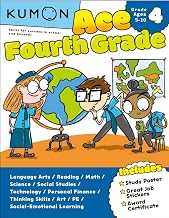 Kumon Ace Fourth Grade-Includes Study Poster, Great Job Stickers and Award Certificate