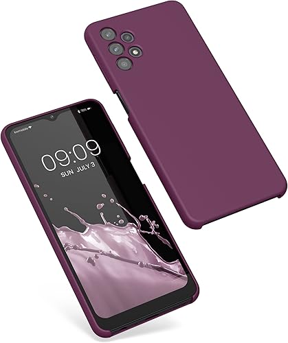 Miniatura 5 de kwmobile Funda compatible con Samsung Galaxy A32 5G - Funda de silicona TPU con acabado suave - Violeta burdeos