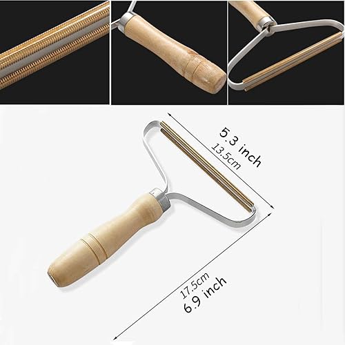 Miniatura 6 de Removedor de pelusa portátil afeitadora de ropa cepillo de viaje reutilizable de doble cara para eliminar pelusas de pelo de mascotas en ropa y